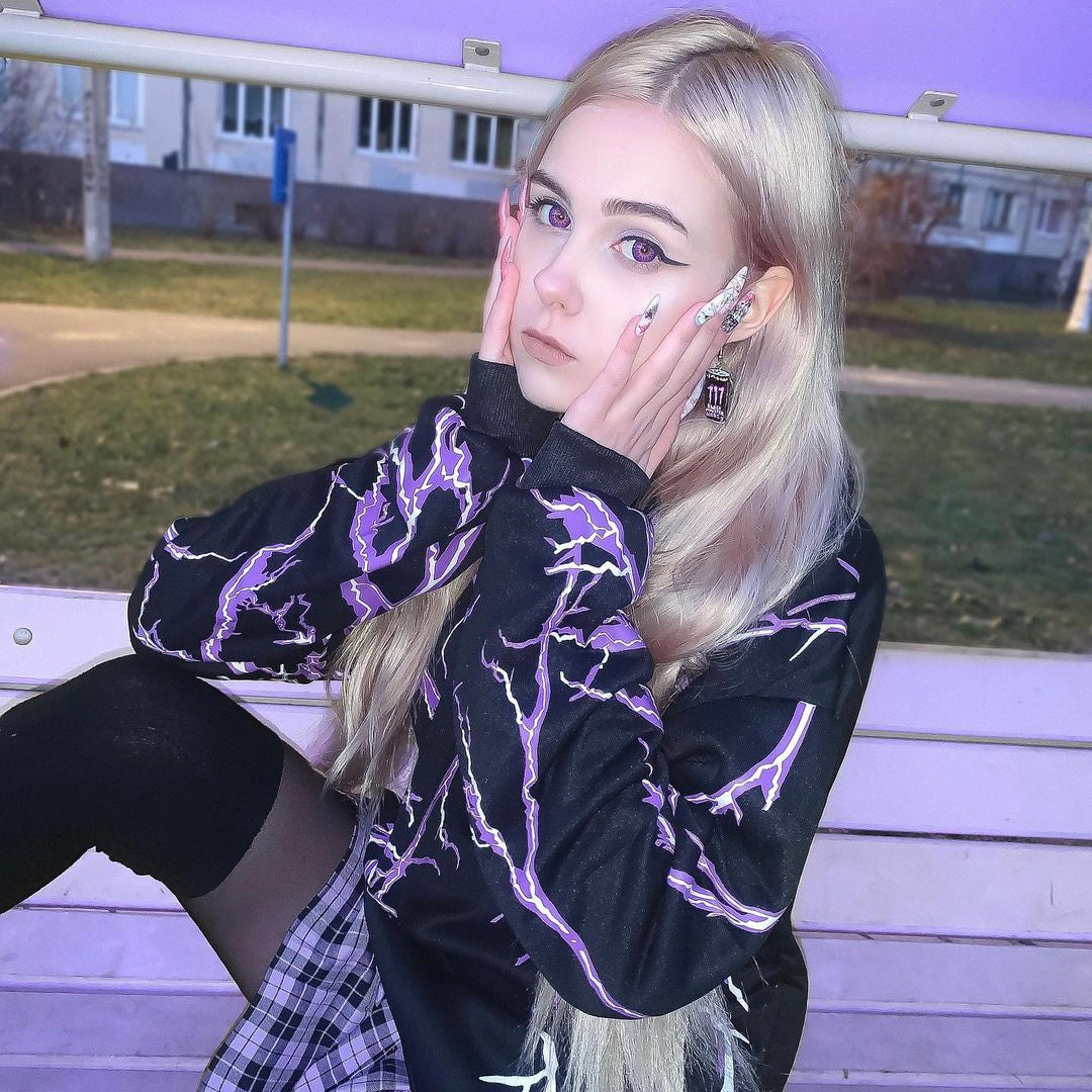Lightning Hoodie Kawaii Side