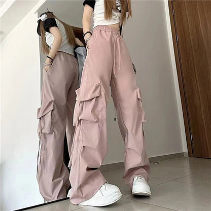 Y2K Baggy Cargo Pants Kawaii Side
