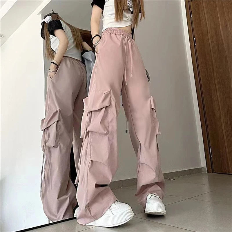 Y2K Baggy Cargo Pants Kawaii Side