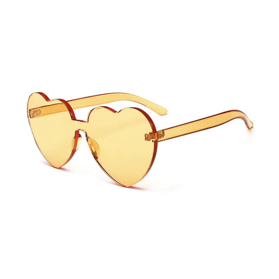 Oversize Heart Shaped Sunglasses Kawaii Side