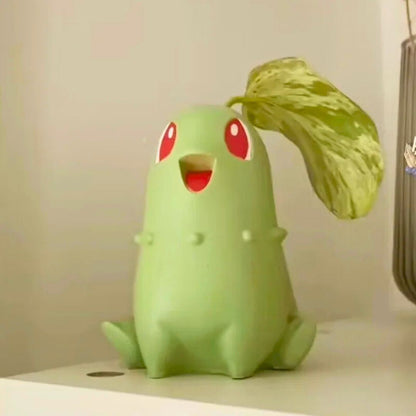 Chikorita Kawaii Planter Pot Kawaii Side
