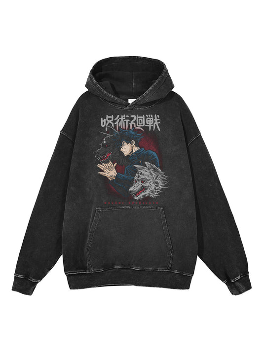 MEGUMI FUSHIGURO VINTAGE HOODIE Kawaii Side