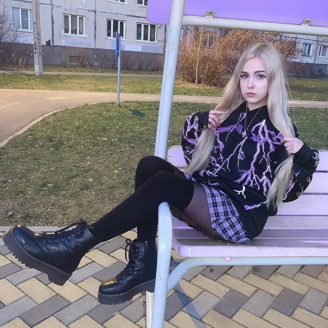Lightning Hoodie Kawaii Side