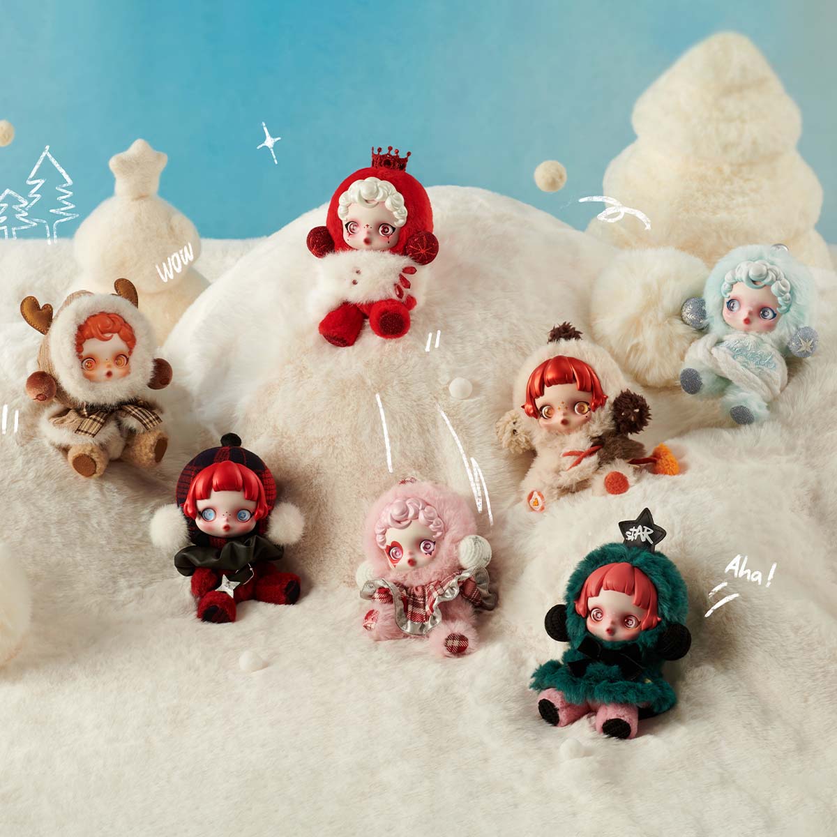 Skullpanda Winter Symphony Serie Plush Blind Box
