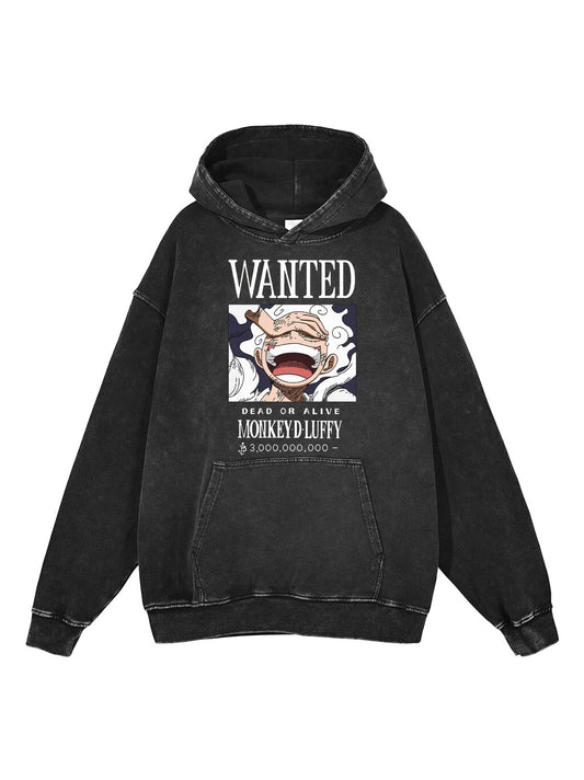 LUFFY GEAR 5 POSTER VINTAGE HOODIE Kawaii Side