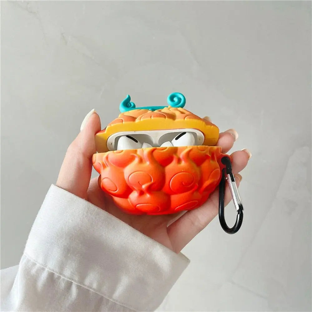 3D Protective Case for Airpods Demon Fruit - Kawaii Side