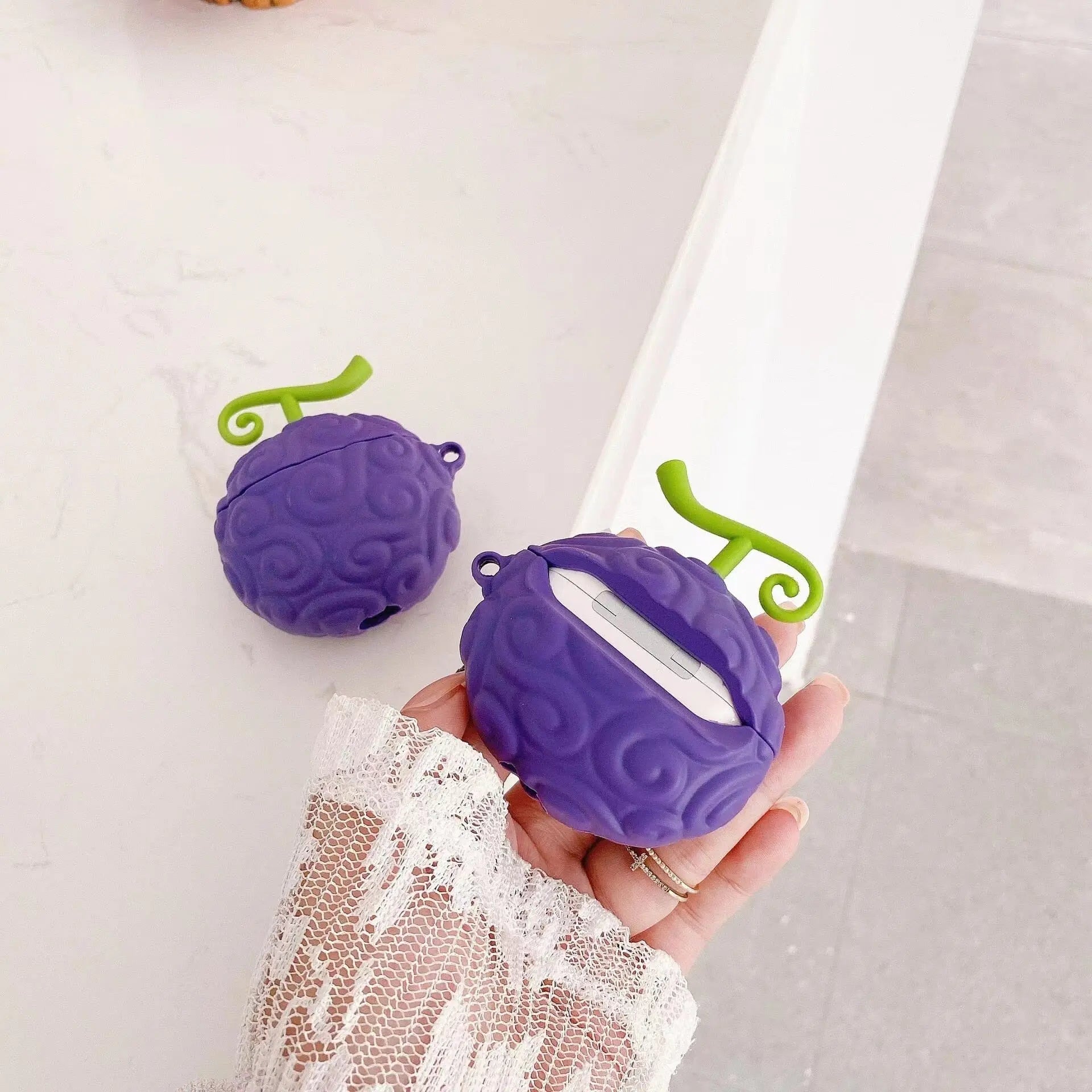 3D Protective Case for Airpods Demon Fruit - Kawaii Side