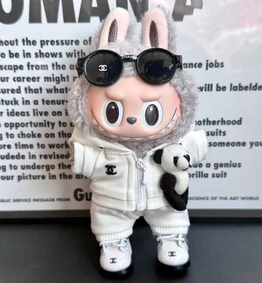 Handmade Chanel-Inspired Labubu Panda Streetwear - (Labubu Not Included)