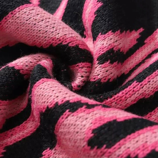 Pink Flame Sweatshirt Kawaii Side