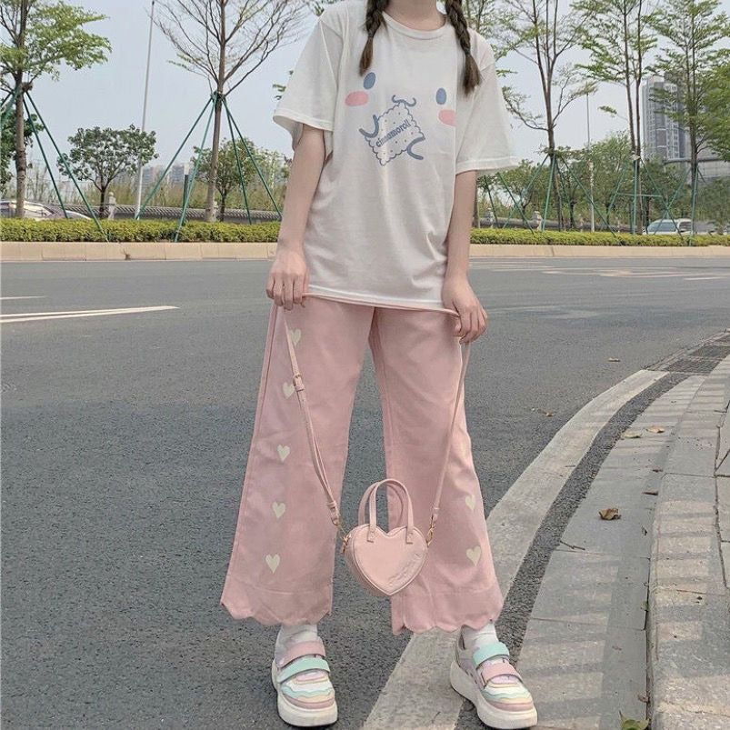 Harajuku Kawaii Japanese Style Pants Kawaii Side