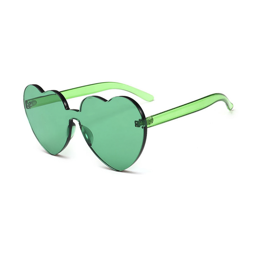 Oversize Heart Shaped Sunglasses Kawaii Side