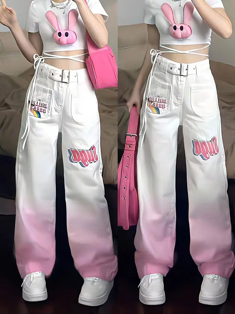 Retro Street Jeans Kawaii Side
