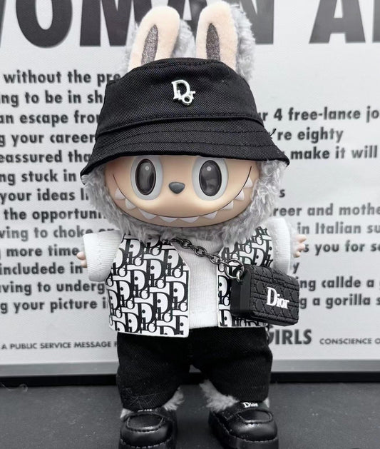Dior-Inspired Labubu Oblique Streetwear - (Labubu Not Included)
