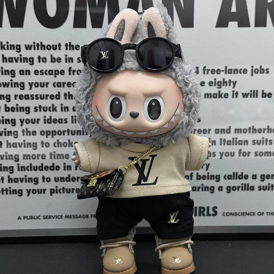 Beige & Black Louis Vuitton  - (Labubu Not Inclued)