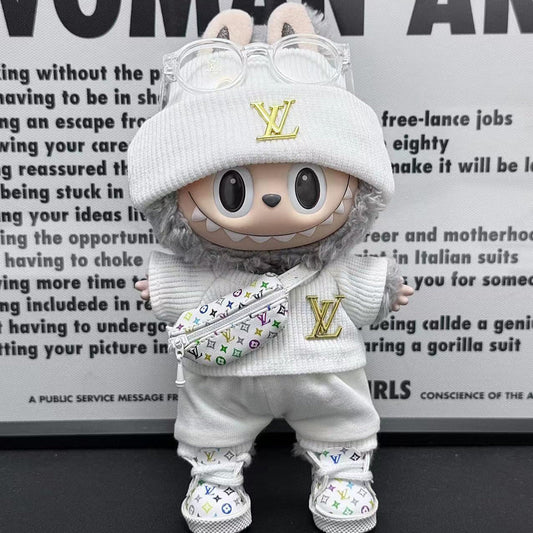 White Multicolor Monogram Louis Vuitton - (Labubu Not Inclued)