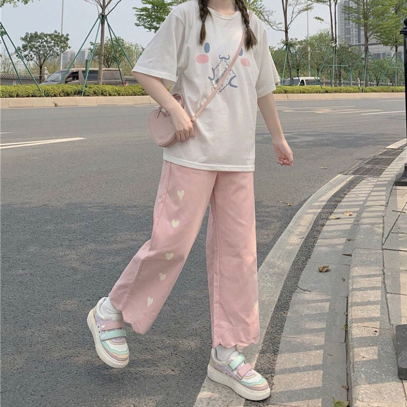 Harajuku Kawaii Japanese Style Pants Kawaii Side