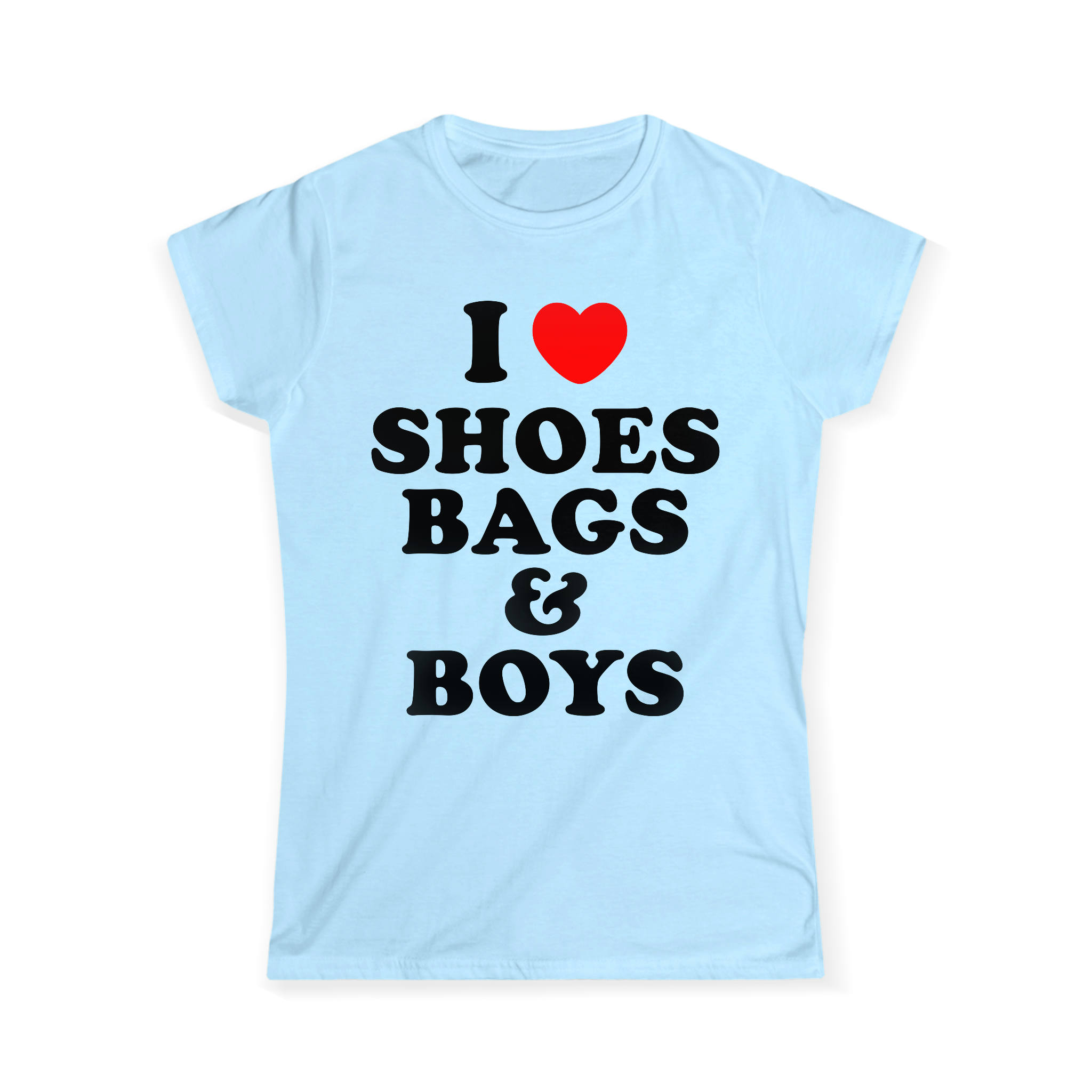 I Heart Shoes Bags & Boys Girly T-Shirt Kawaii Side