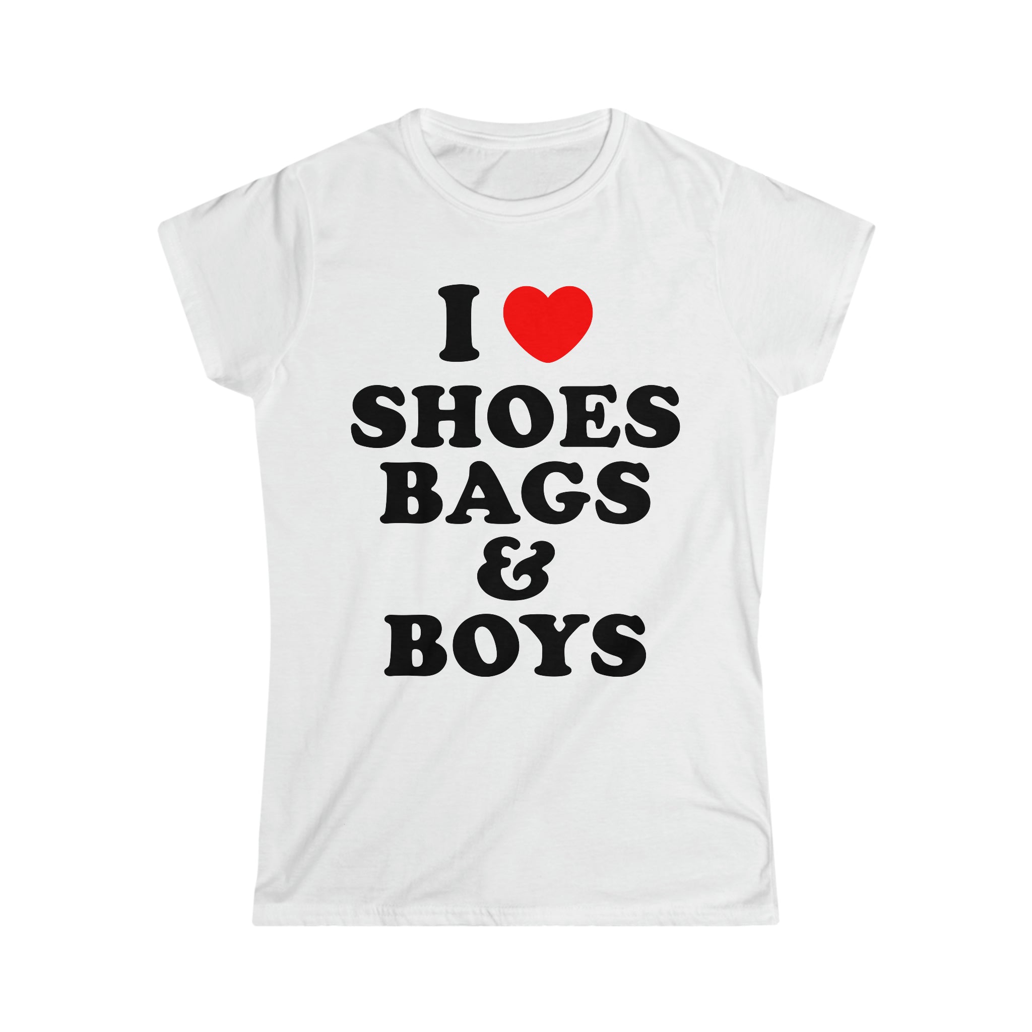I Heart Shoes Bags & Boys Girly T-Shirt Kawaii Side
