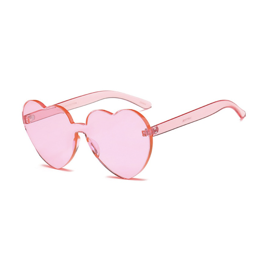 Oversize Heart Shaped Sunglasses Kawaii Side