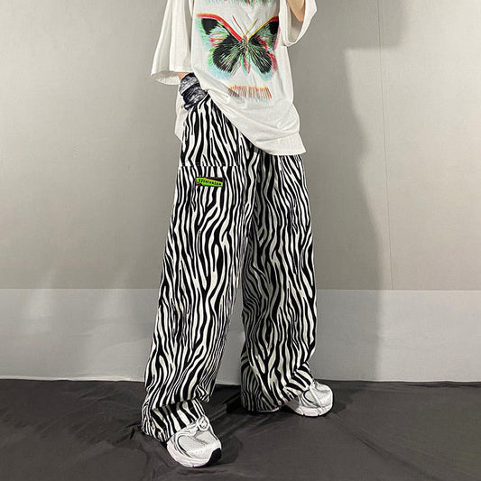 Zebra Print Pants Kawaii Side