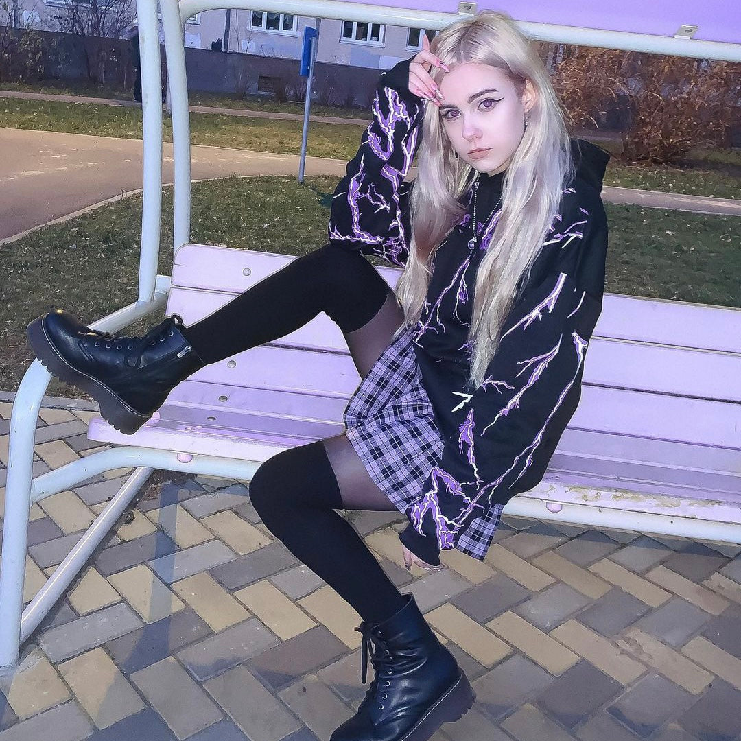 Lightning Hoodie Kawaii Side