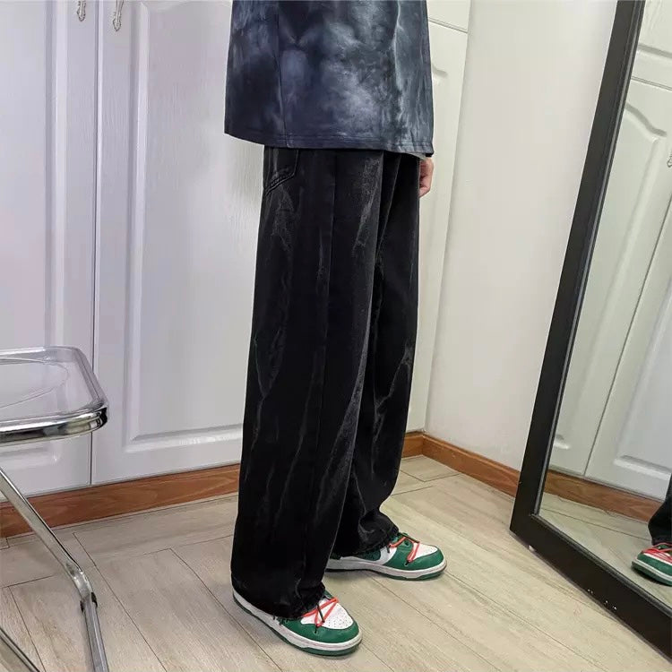 Paint Drip Baggy Jeans Kawaii Side