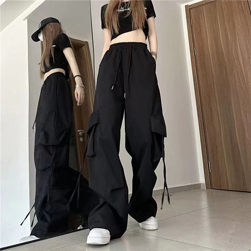 Y2K Baggy Cargo Pants Kawaii Side