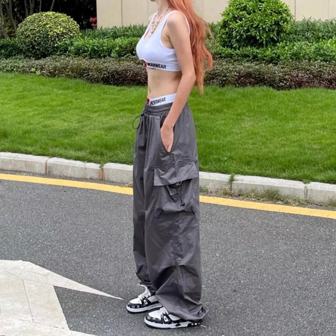 Parachute Cargo Y2K Pants Kawaii Side