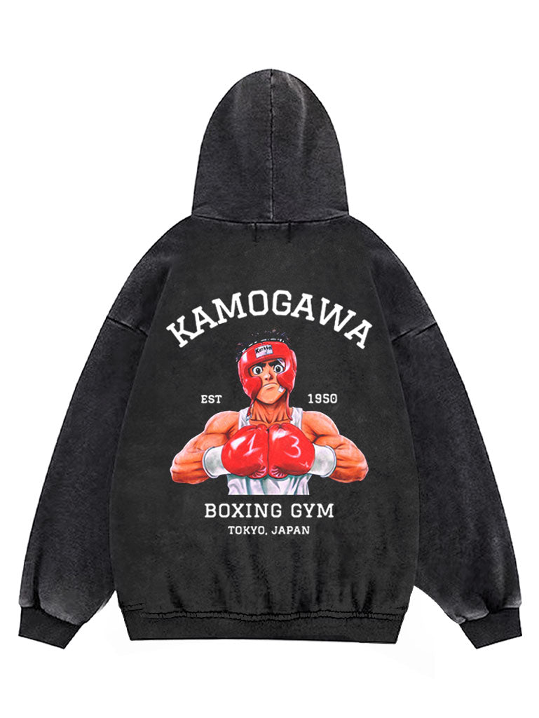 No Ippo Spar Vintage Hoodie Kawaii Side