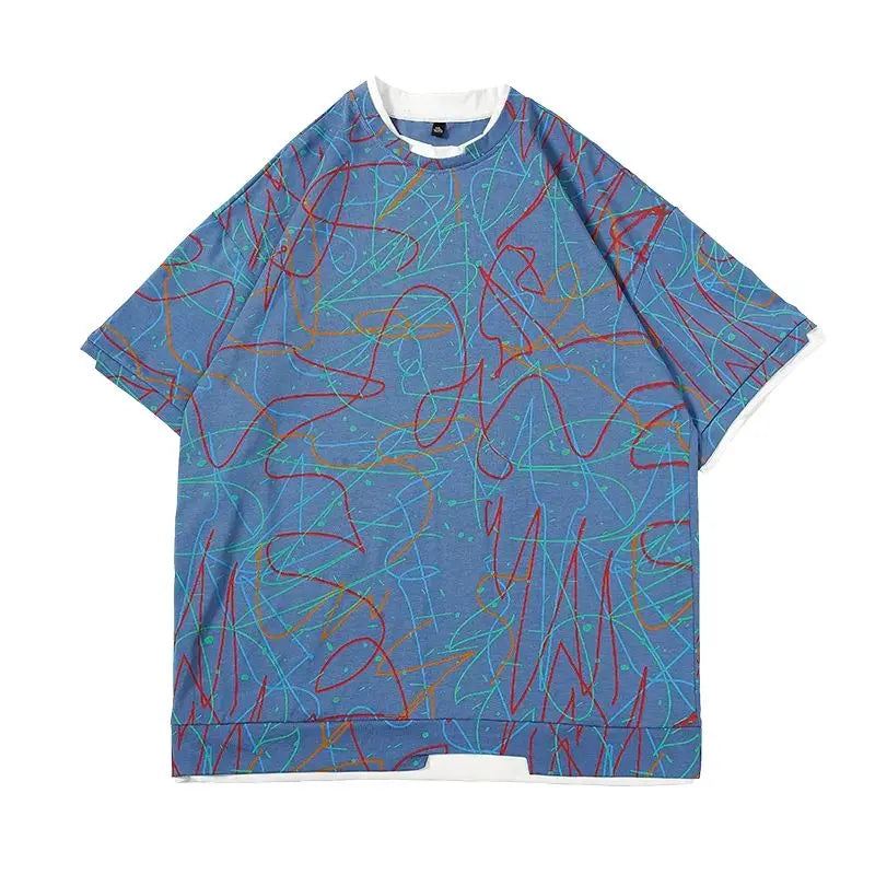 Abstract Streetwear T-Shirt - Kawaii Side