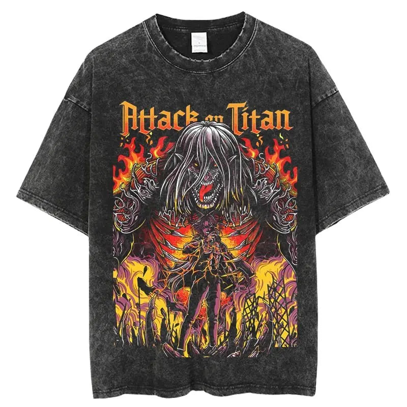 Attack on Titan Vintage Tee - Kawaii Side