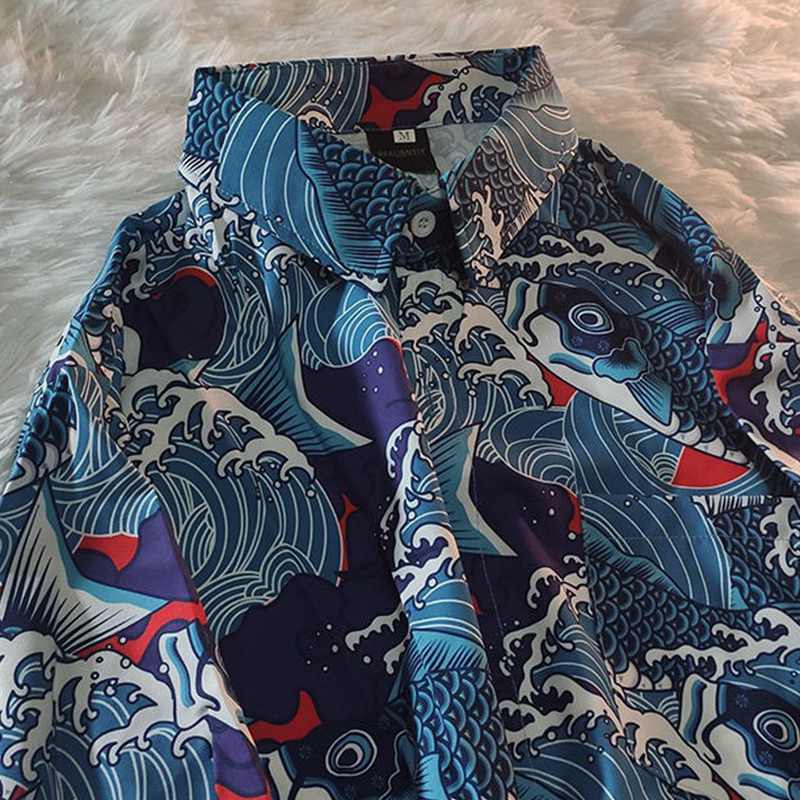 Chinese Carp Social Shirt - Kawaii Side