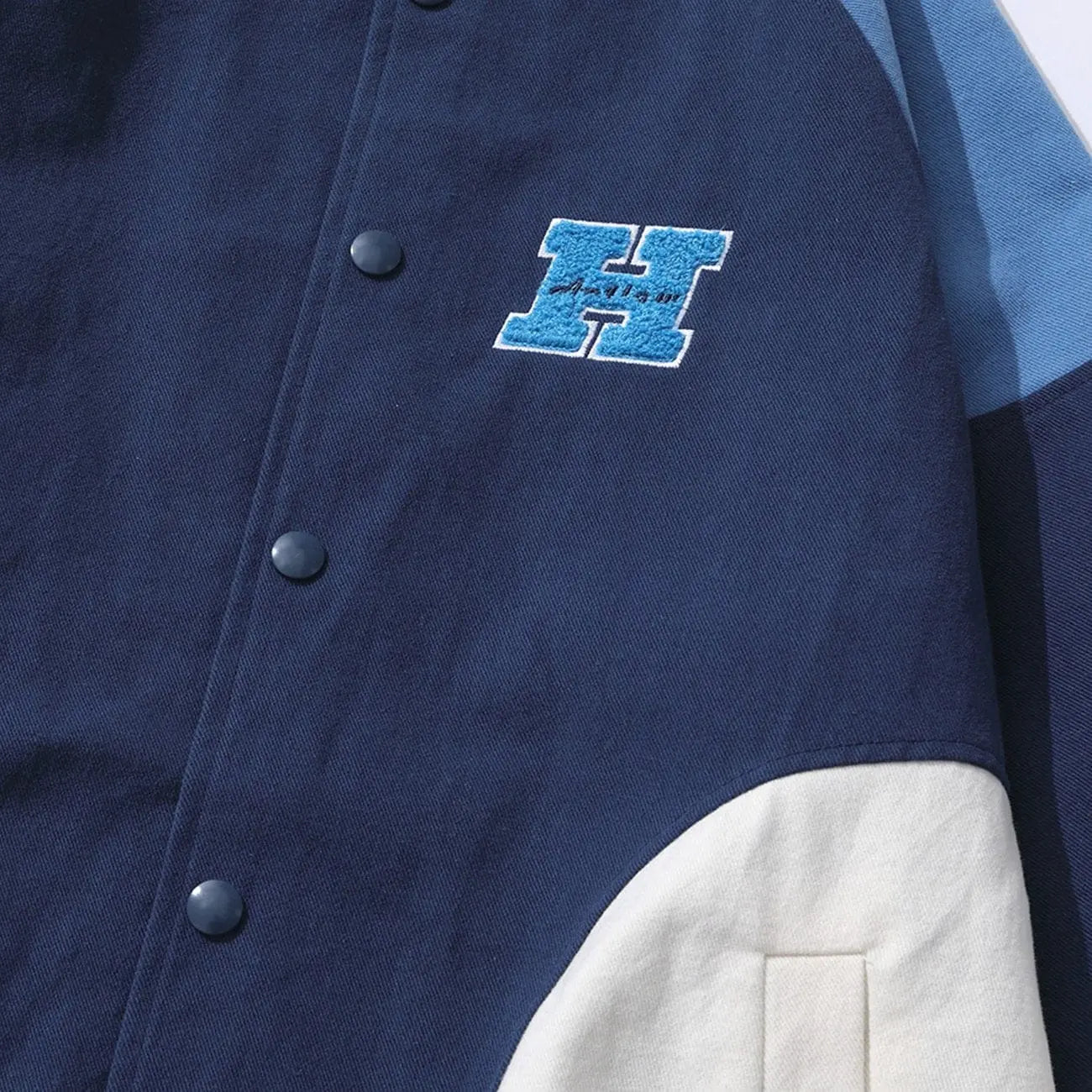 Contrasting Colors Patchwork Jacket - Kawaii Side