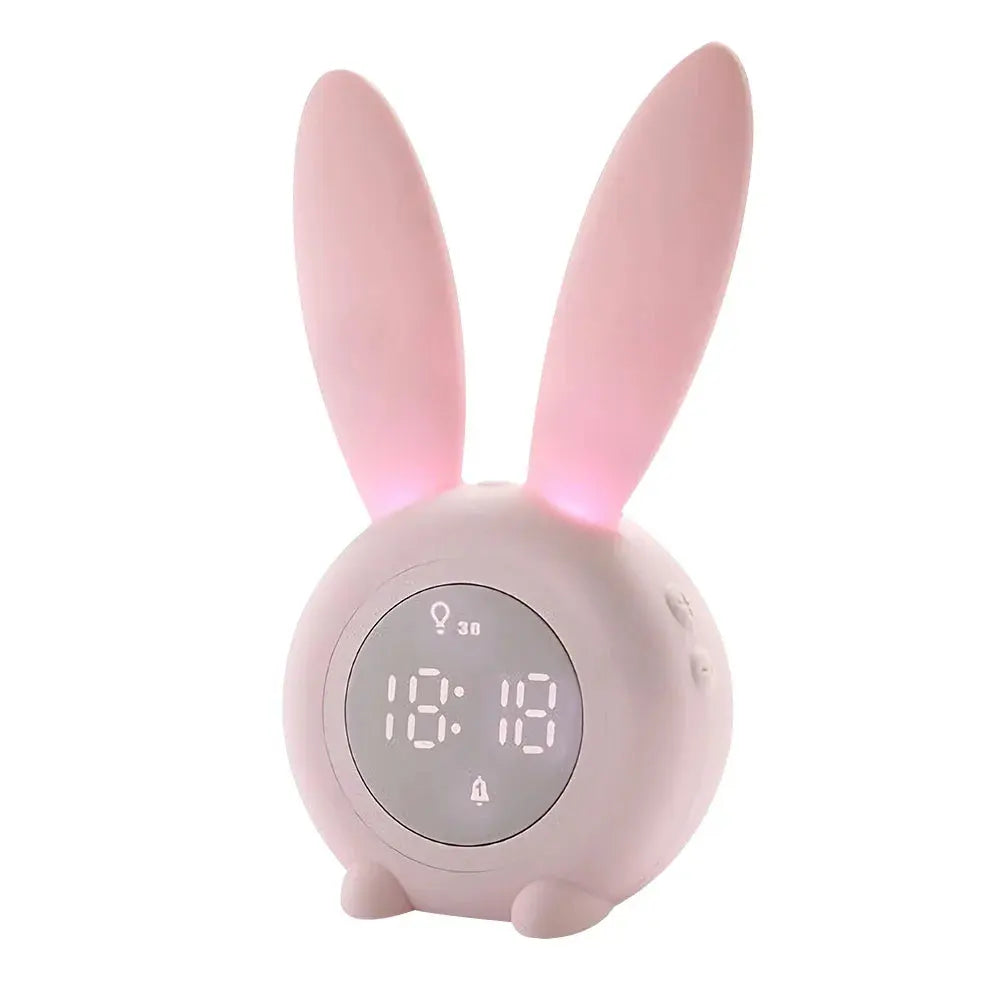Cozy Setup Kawaii Bunny Led Digital Clock Kawaii Side