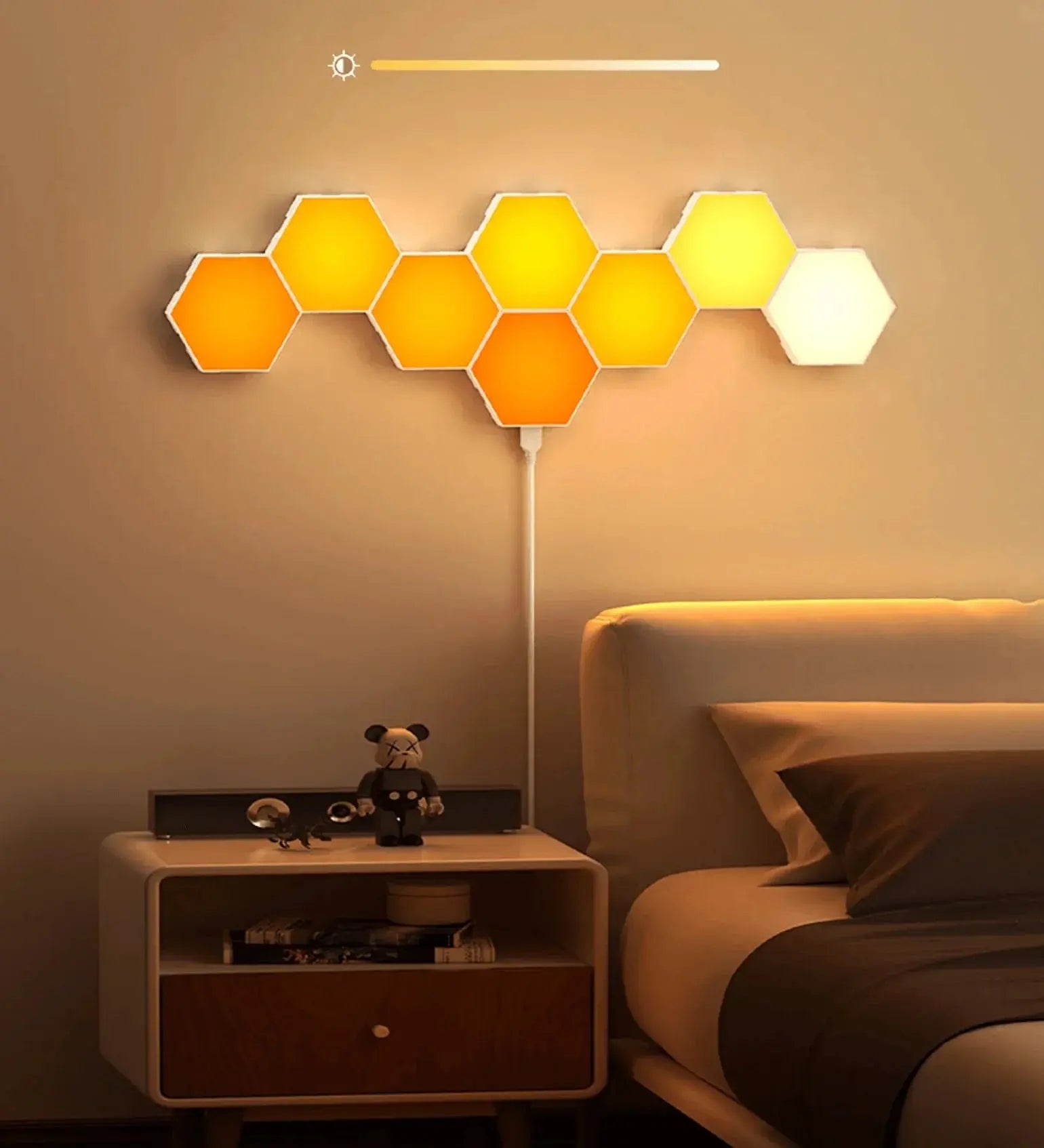 Led RGB Gamer Hexagonal Personalizável - Kawaii Side