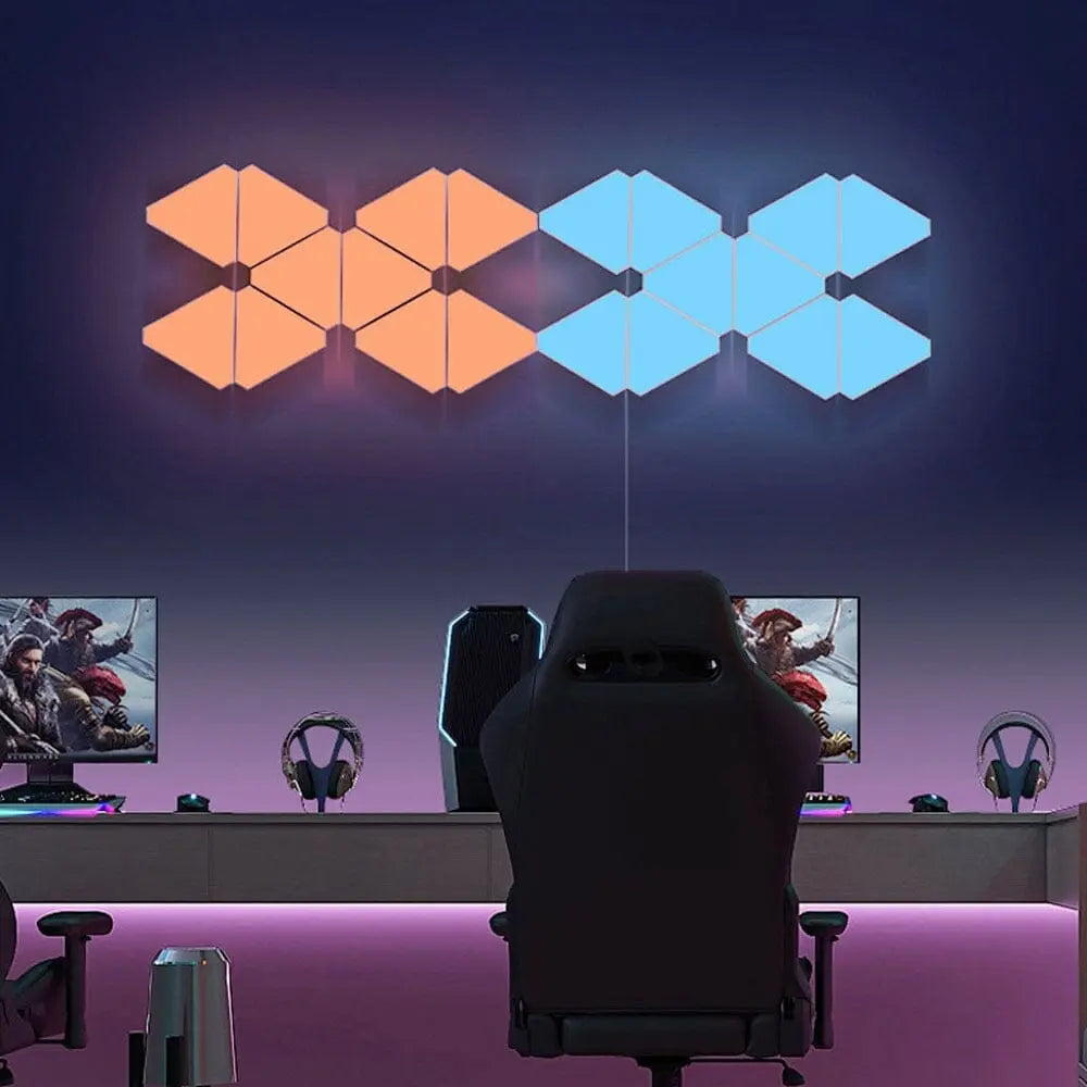 Led RGB Gamer Triângular Personalizável - Kawaii Side