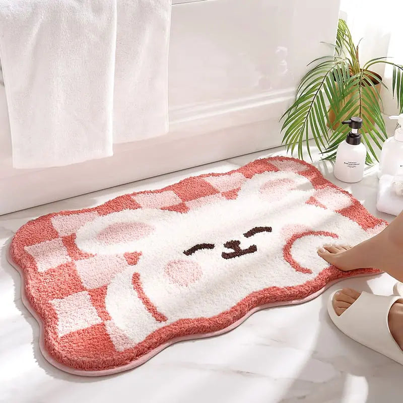Cute Cartoon Letter Animals Friends Rugs & Mats - Kawaii Side