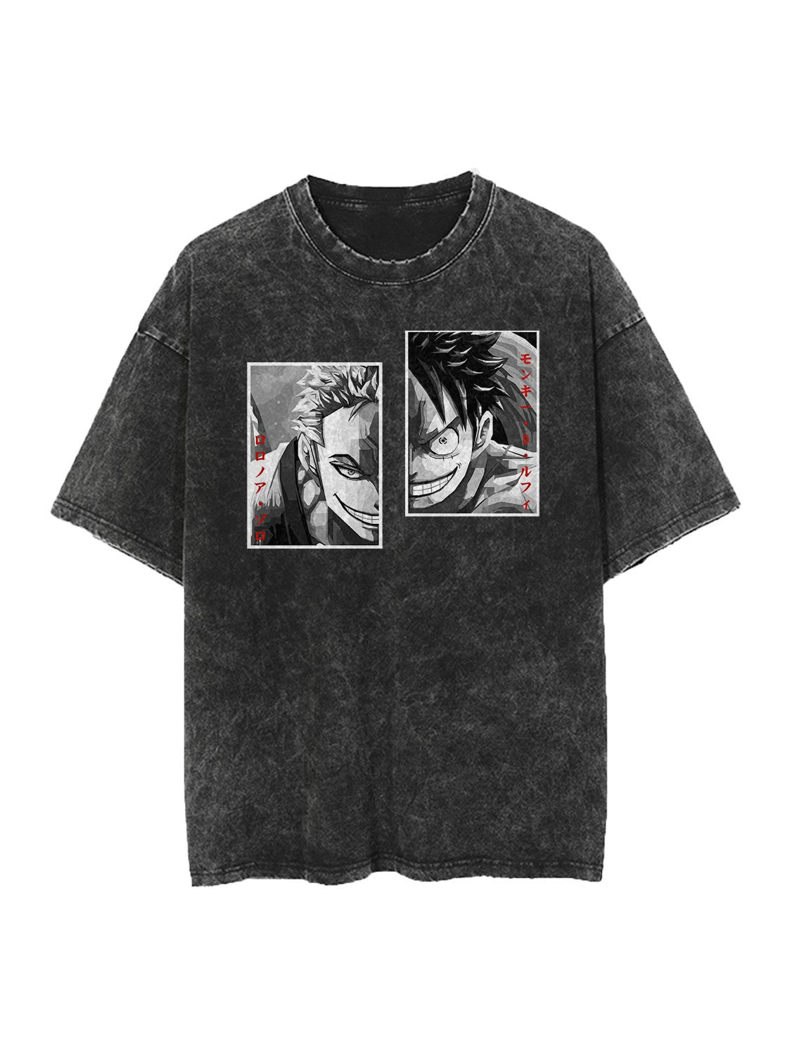 LUFFY X ZORO VINTAGE OVERSIZE TEE Kawaii Side