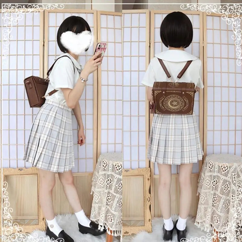 Dark Kawaii Moon Magic Book Bag and Backpack - Kawaii Side