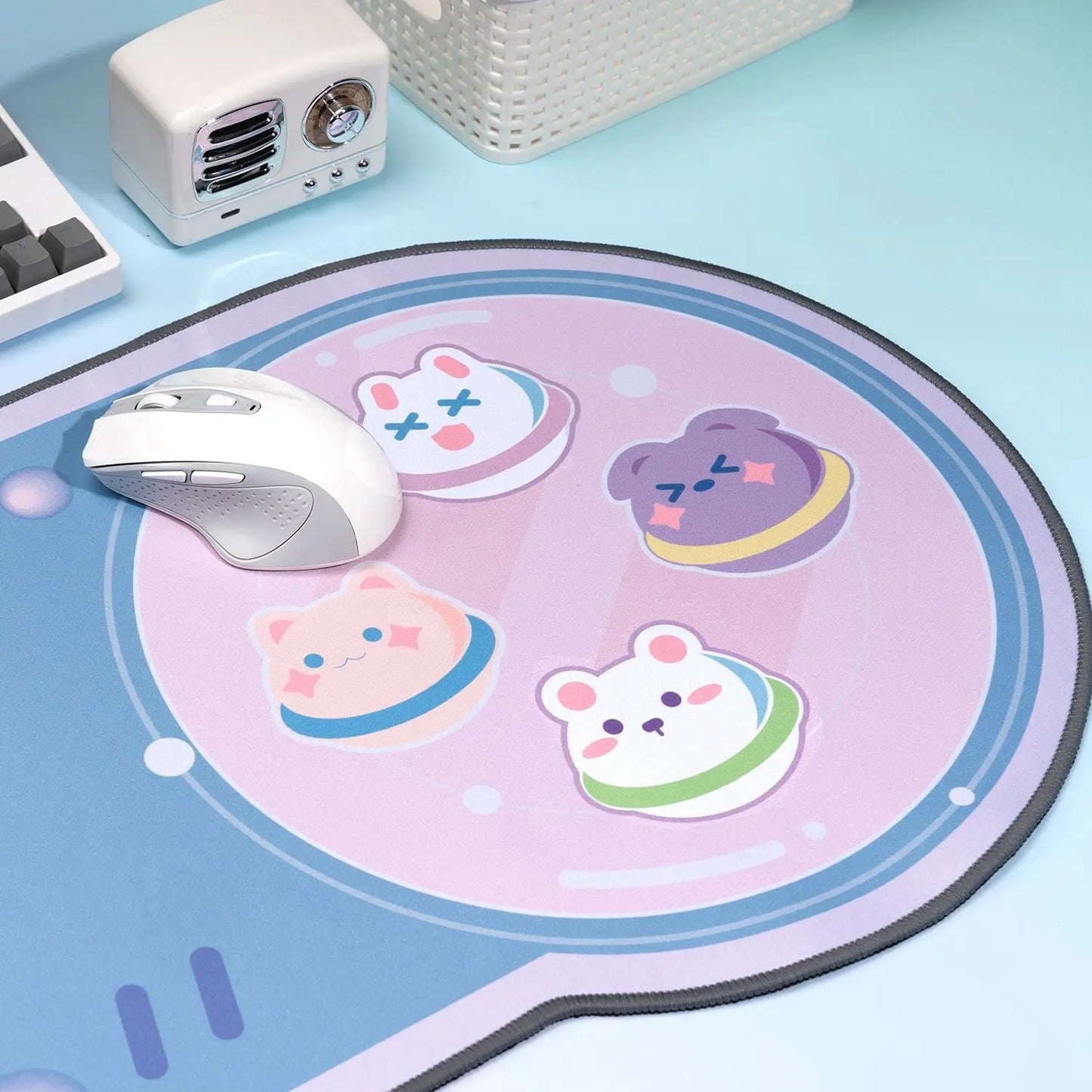 Deskpad Gatinhos Shape Controle de Super Nintendo - Kawaii Side