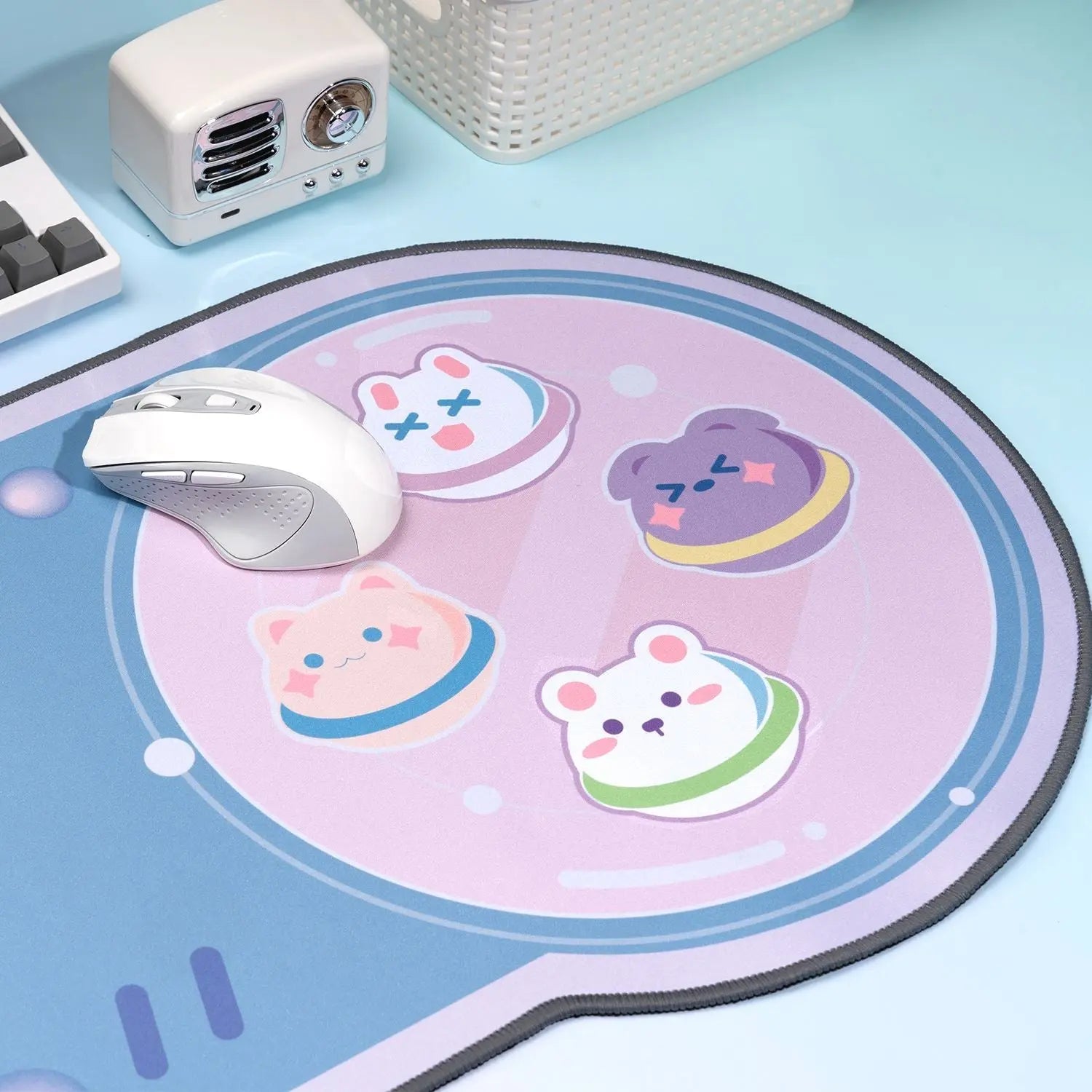 Deskpad Gatinhos Shape Controle de Super Nintendo - Kawaii Side