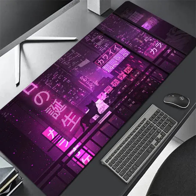 Deskpad Tokyo Lofi Vibes 70cm x 30cm - Kawaii Side