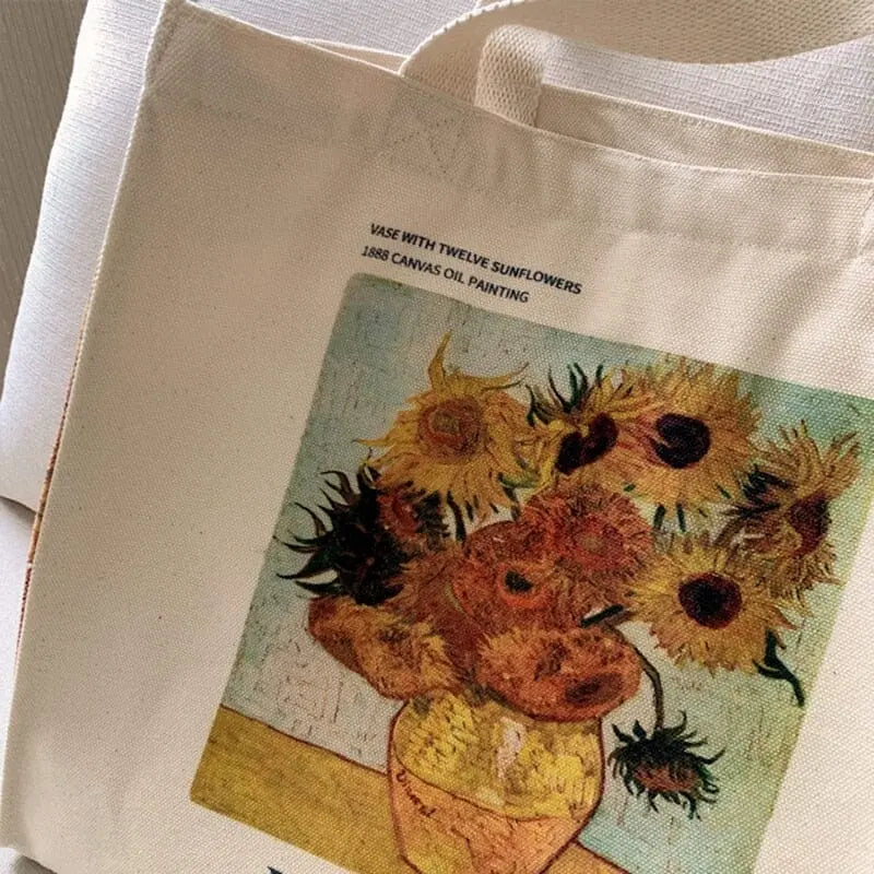 Eco Bag "Twelve Sunflowers in a Jar" Vincent Van Gogh - Kawaii Side