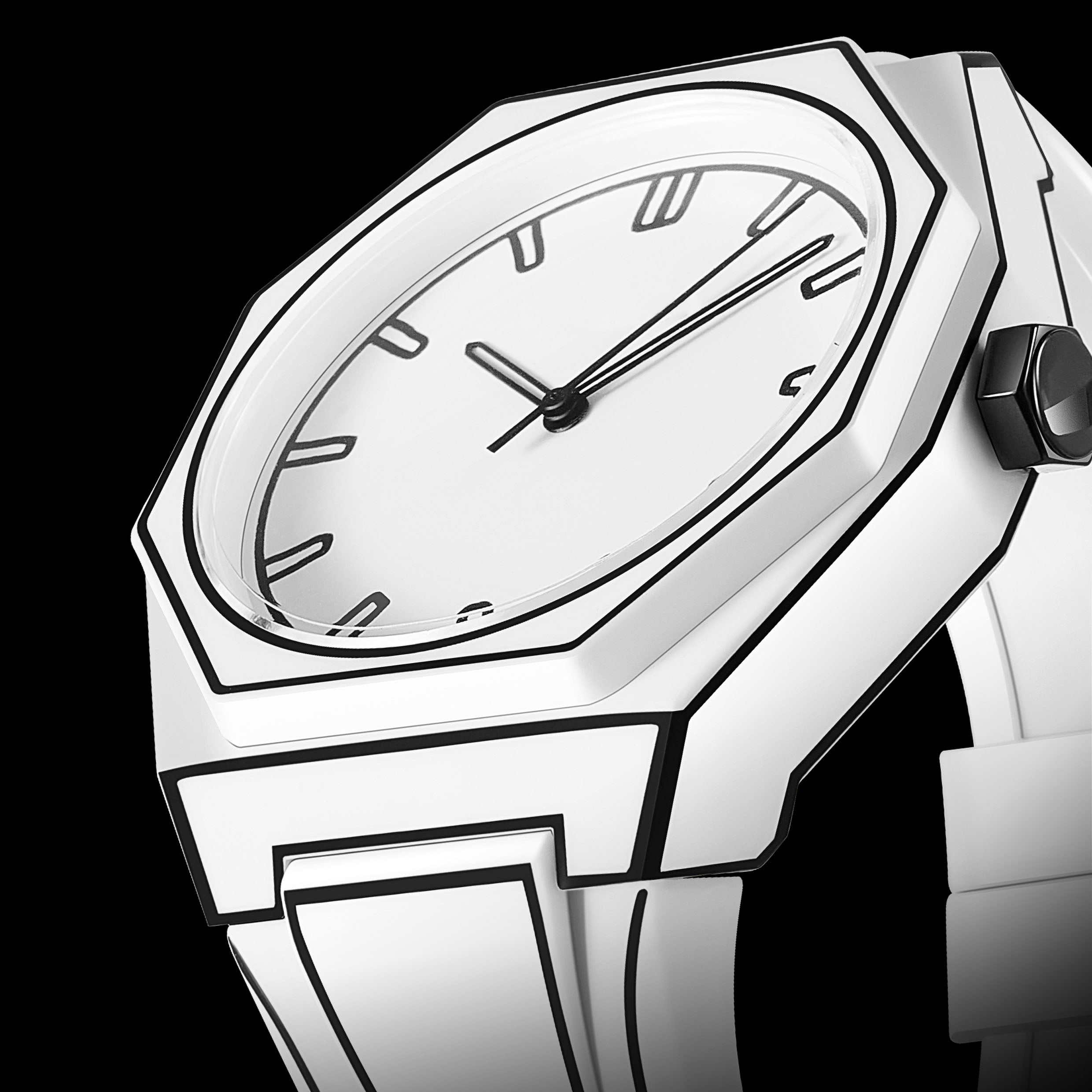 Cartoon Style 2D Watch Kawaii Side