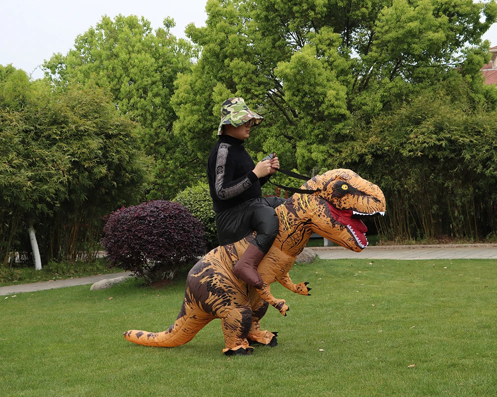 Giant Inflatable T-Rex Dinosaur Halloween Costume Kawaii Side