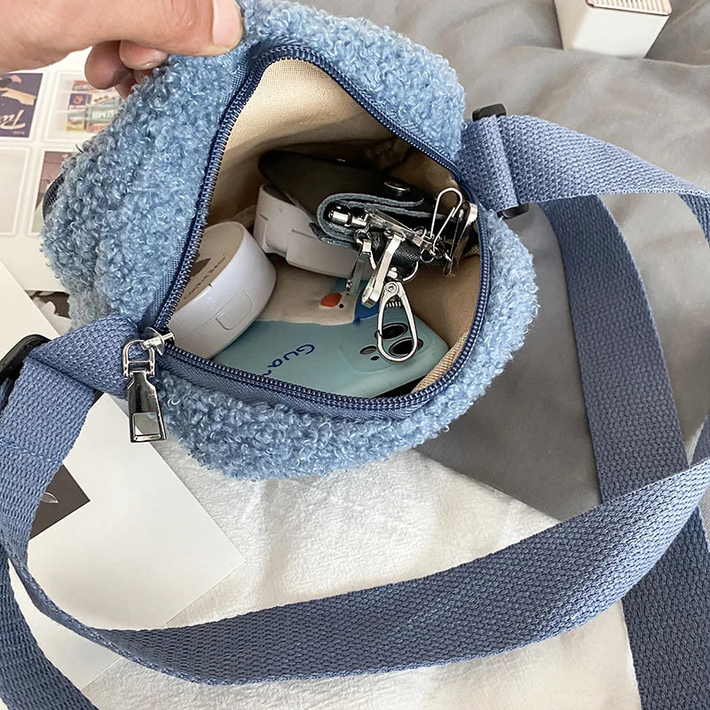 Kawaii Cute Bear Plush Shoulder Bag Kawaii Side