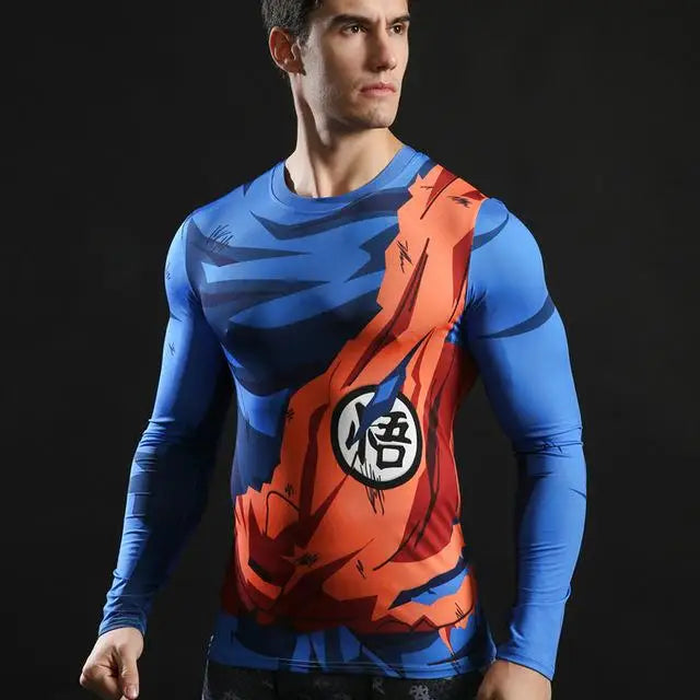Saiyajin Fitness Long Sleeve T-Shirt Kawaii Side