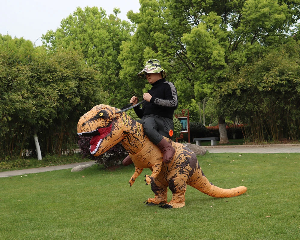 Giant Inflatable T-Rex Dinosaur Halloween Costume Kawaii Side