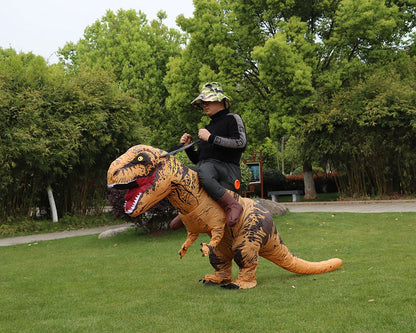 Giant Inflatable T-Rex Dinosaur Halloween Costume Kawaii Side