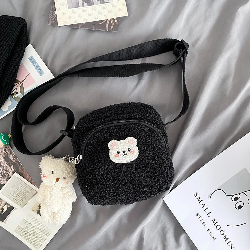 Kawaii Cute Bear Plush Shoulder Bag Kawaii Side